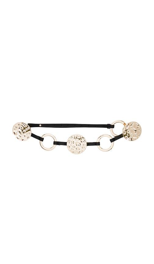8 other reasons nash hammered disc belt in metallic gold.