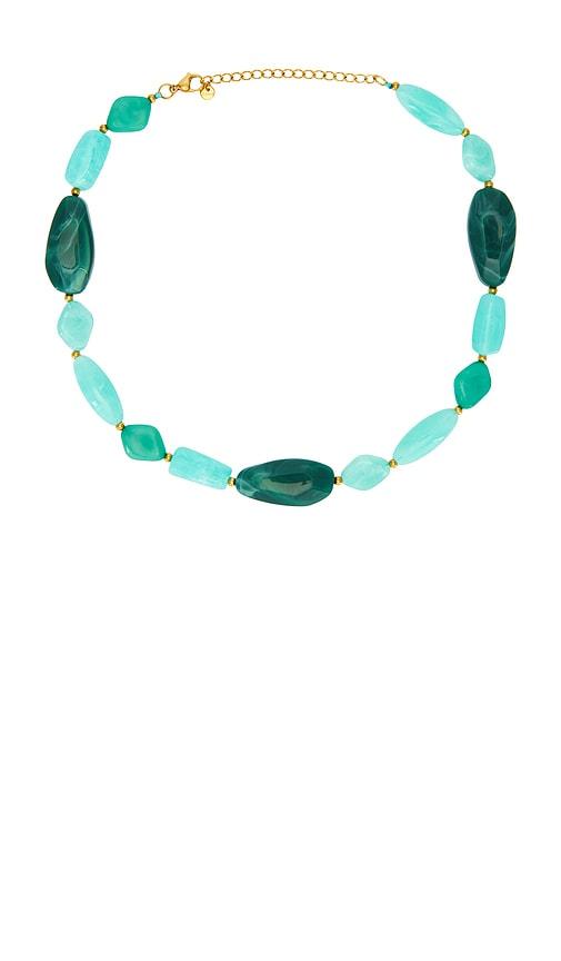 8 other reasons nue necklace in green.