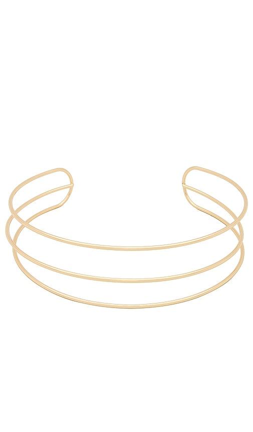 8 other reasons on the line choker in metallic gold.