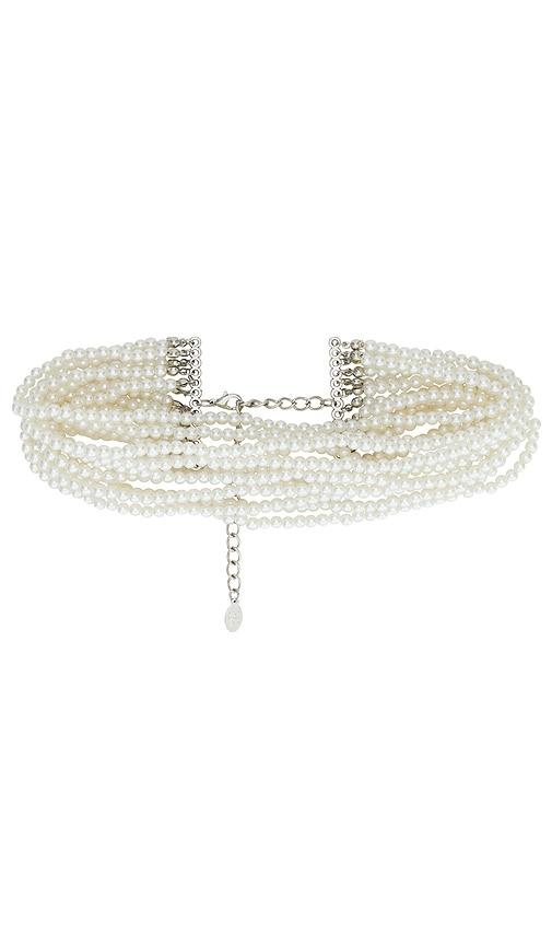 8 other reasons pearl choker in white.