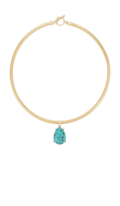 8 other reasons pendant necklace in teal.