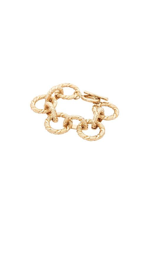 8 other reasons positano cuff bracelet in metallic gold.
