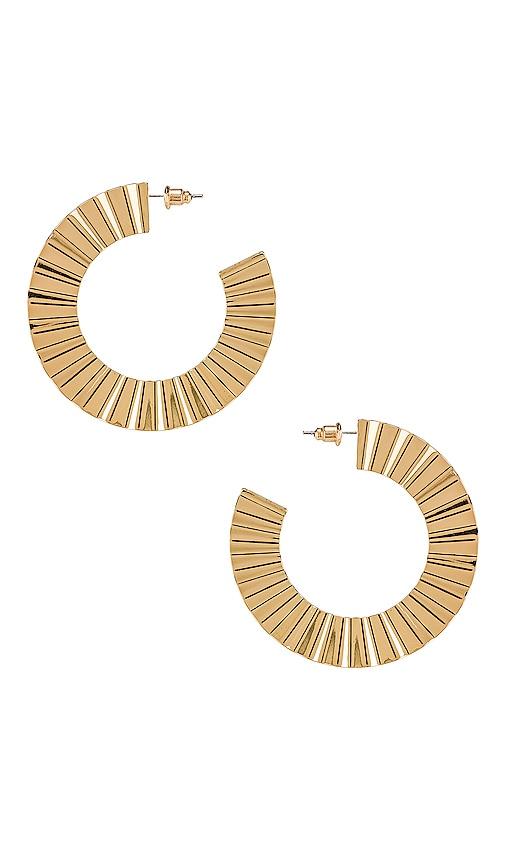 8 other reasons ray hoops in metallic gold.