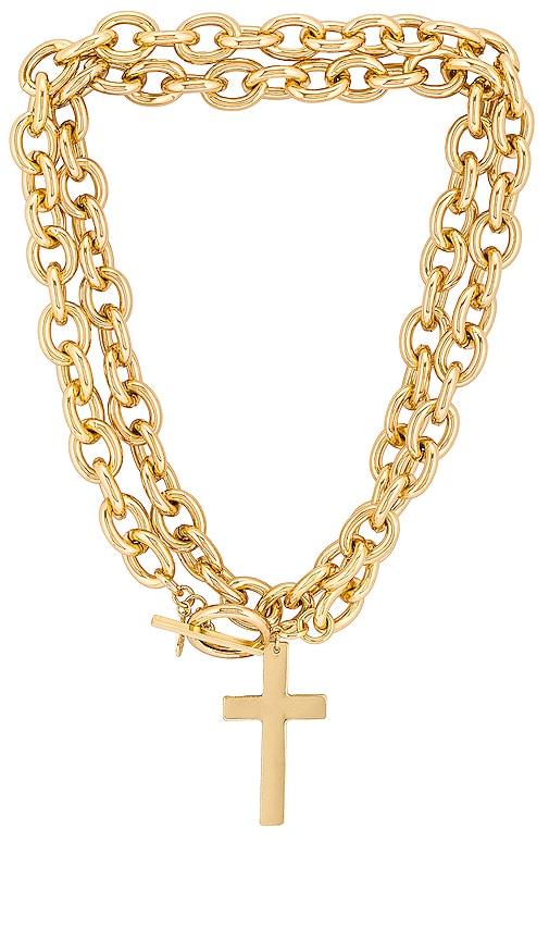 8 other reasons reagan necklace in metallic gold.