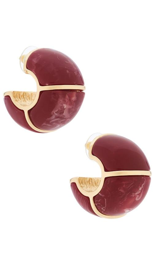 8 other reasons roma huggie earring in red.