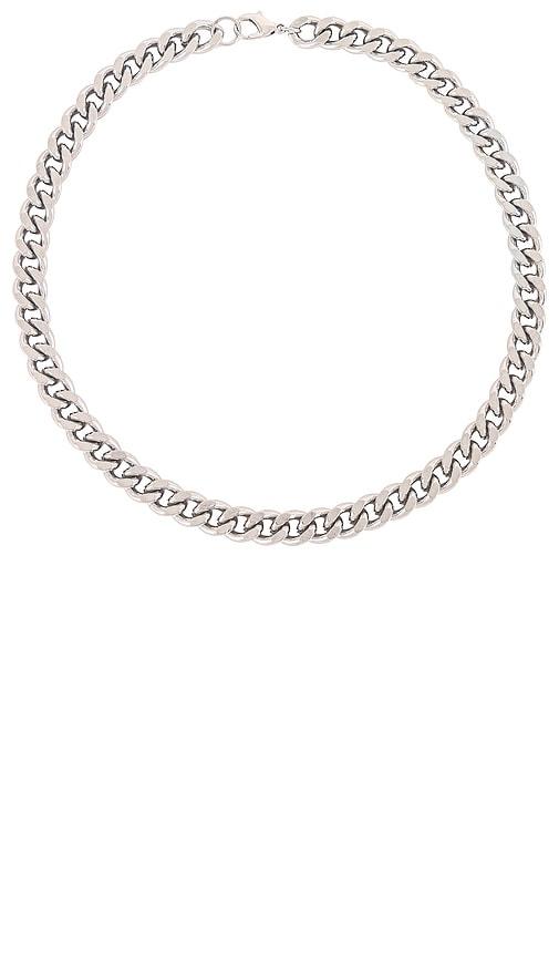 8 other reasons sterling chain necklace in metallic silver.