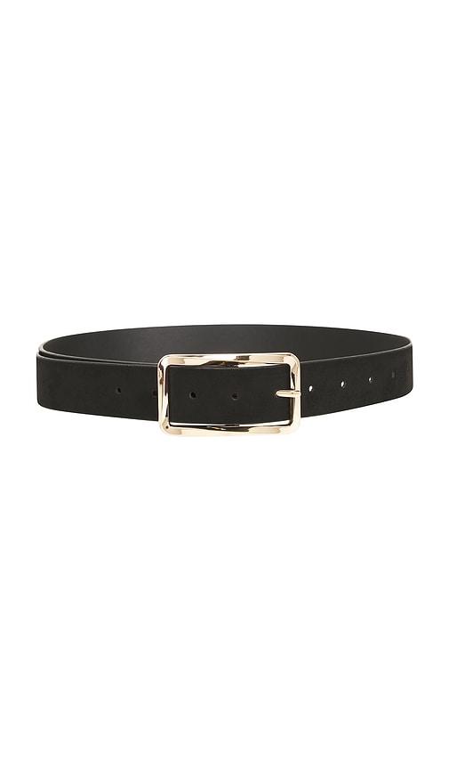 8 other reasons suede belt in black.