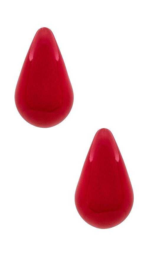 8 other reasons teardrop earrings in red.