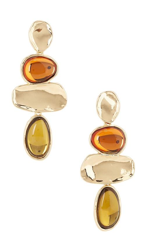 8 other reasons vivi statement stud earrings in brown.