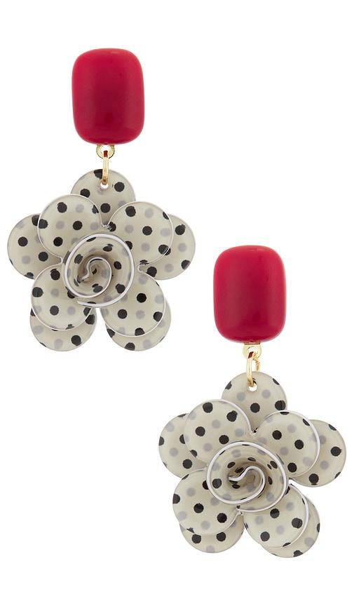 8 other reasons whimsical drop earrings in red.