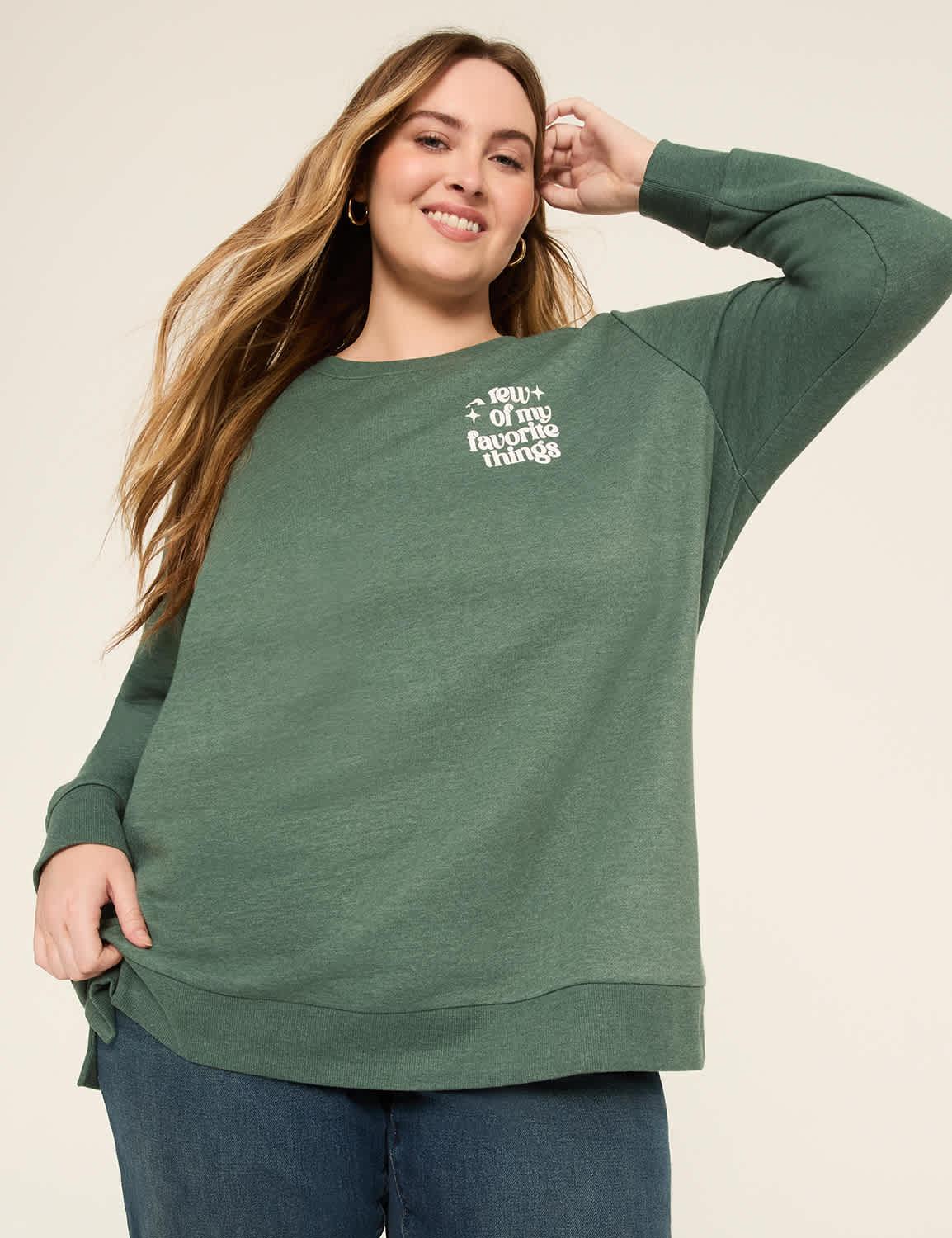 a few of my favorite things from & back graphic sweatshirt