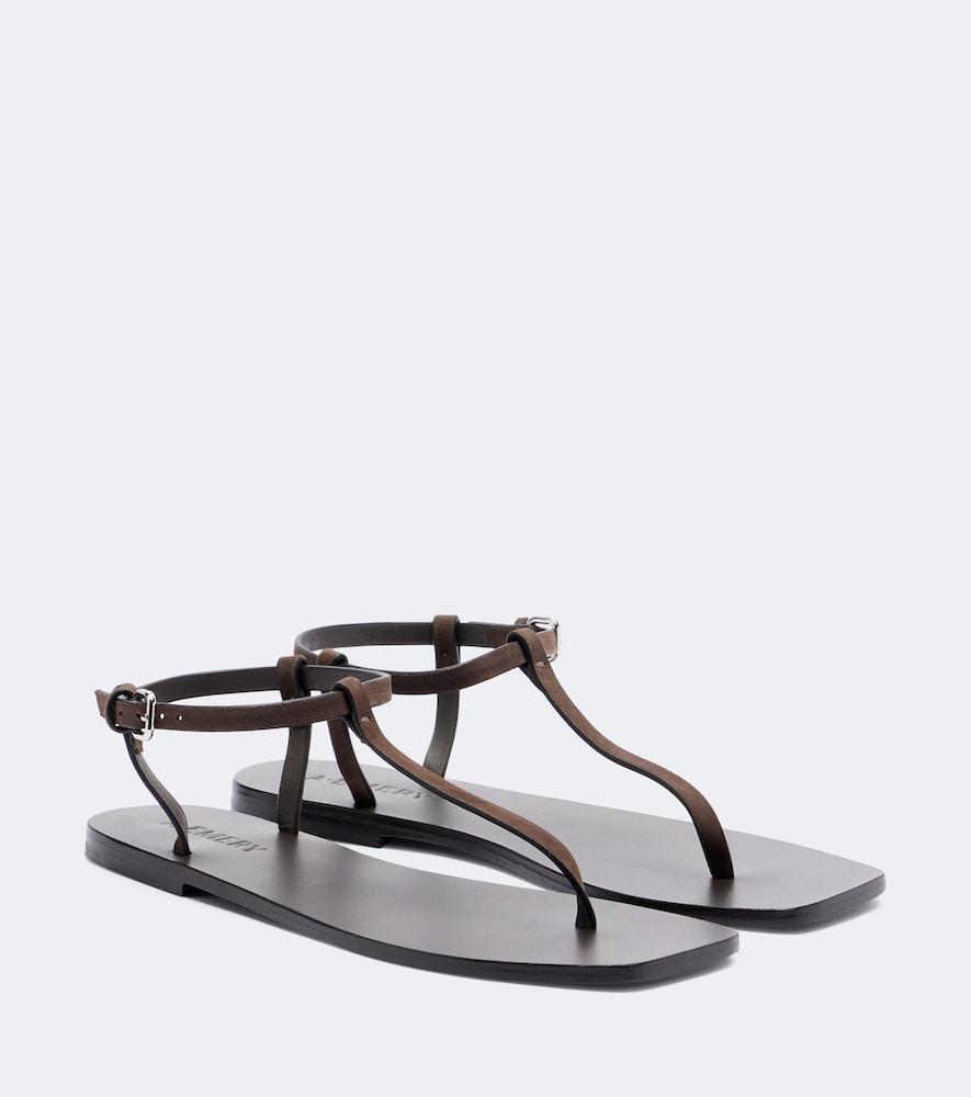 a. emery clara suede thong sandals
