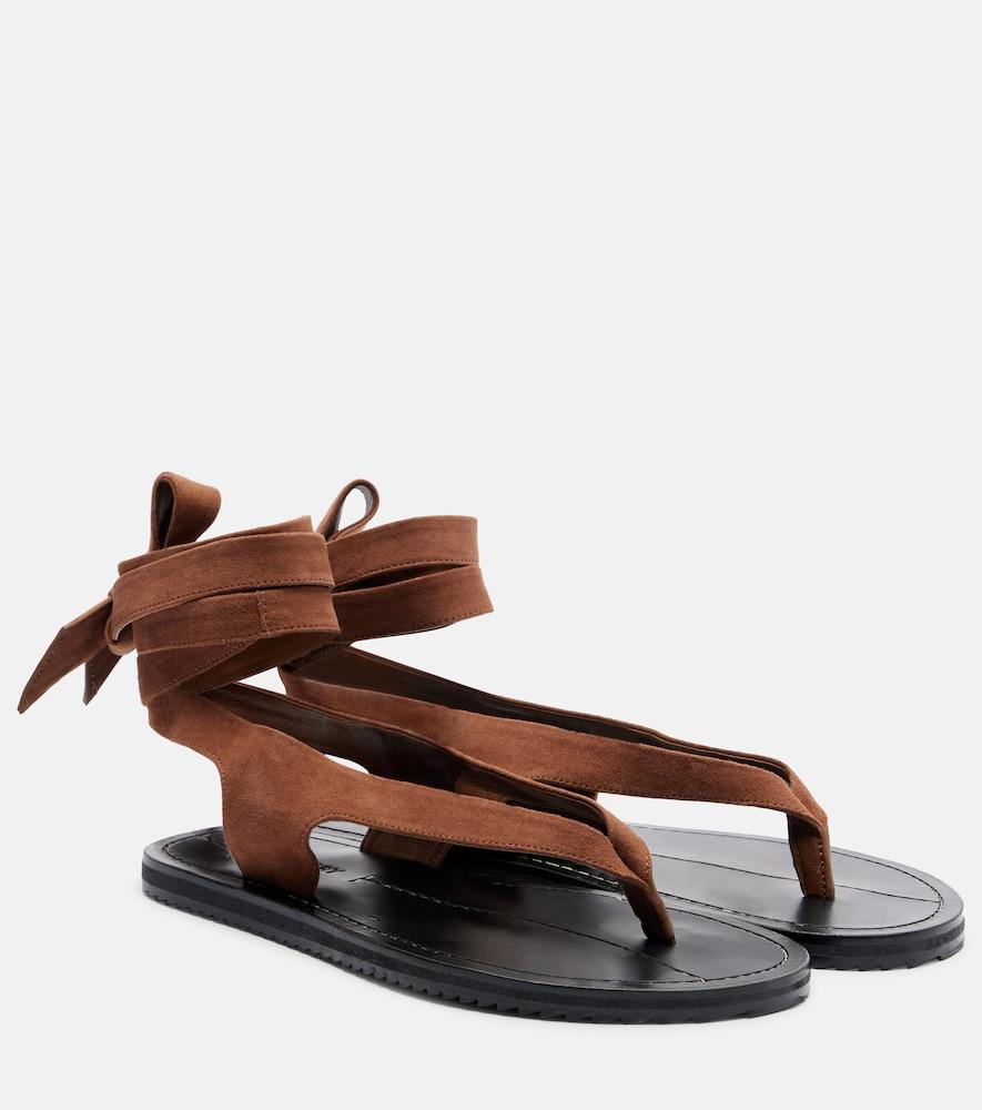 a. emery elmer suede thong sandals