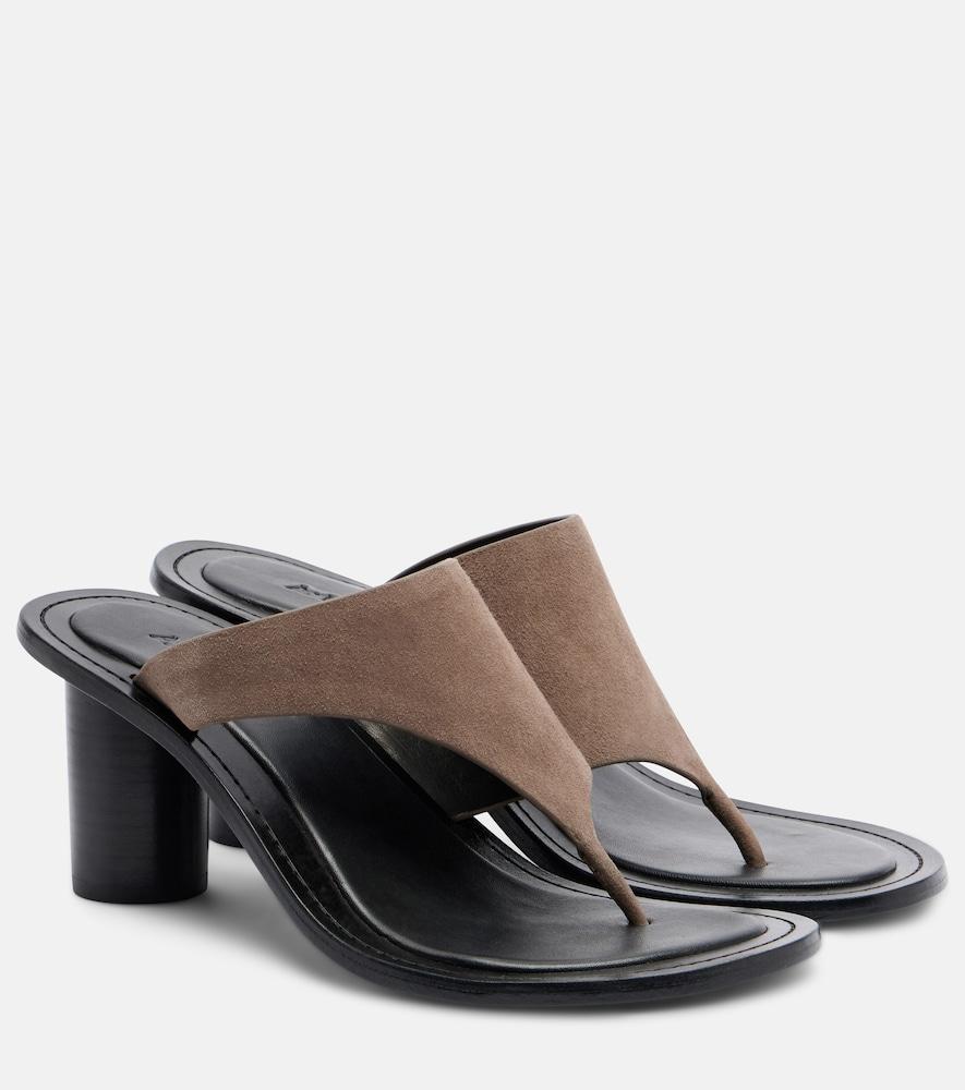 a. emery hardie suede thong sandals