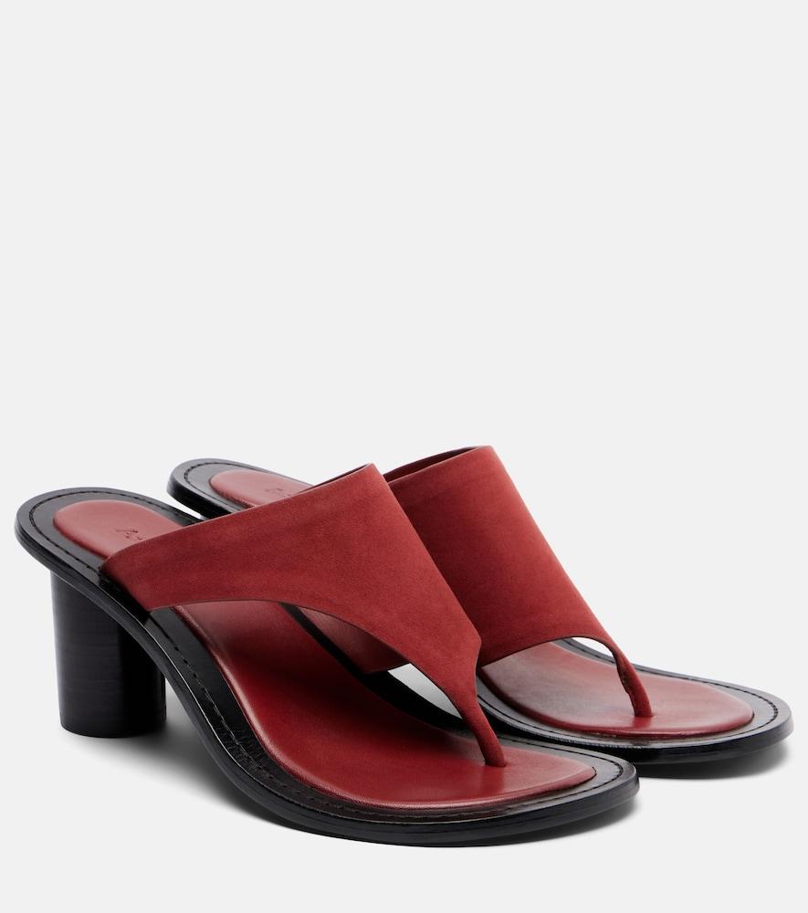 a. emery hardie suede thong sandals