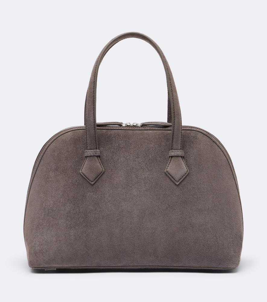 a. emery harnick suede top handle bag