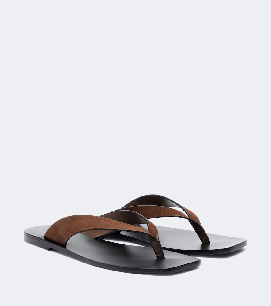a. emery kinto suede thong sandals