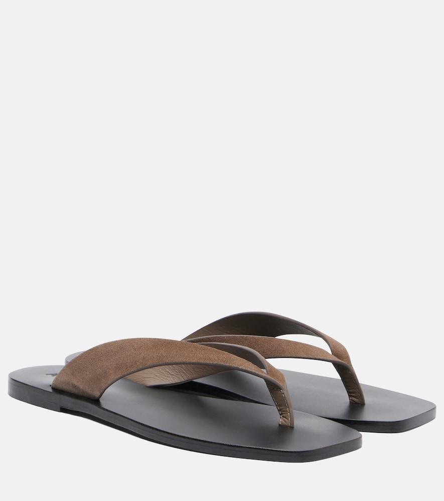 a. emery kinto suede thong sandals