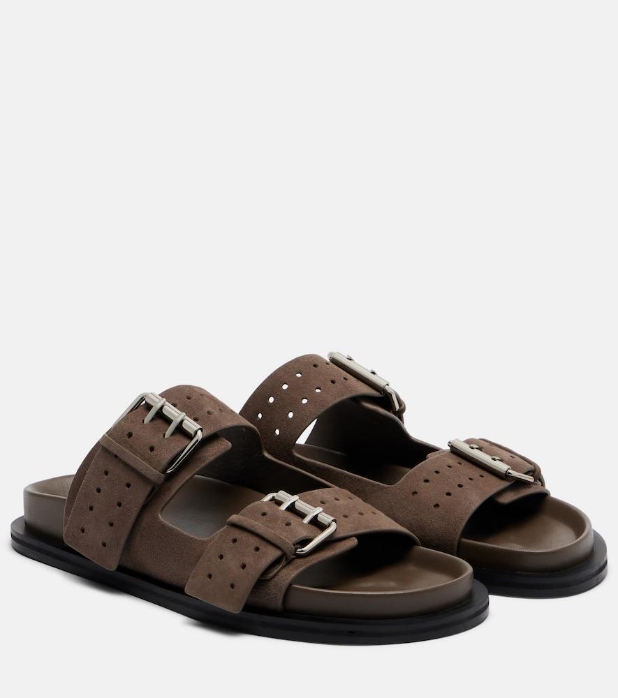 a. emery leon suede slides
