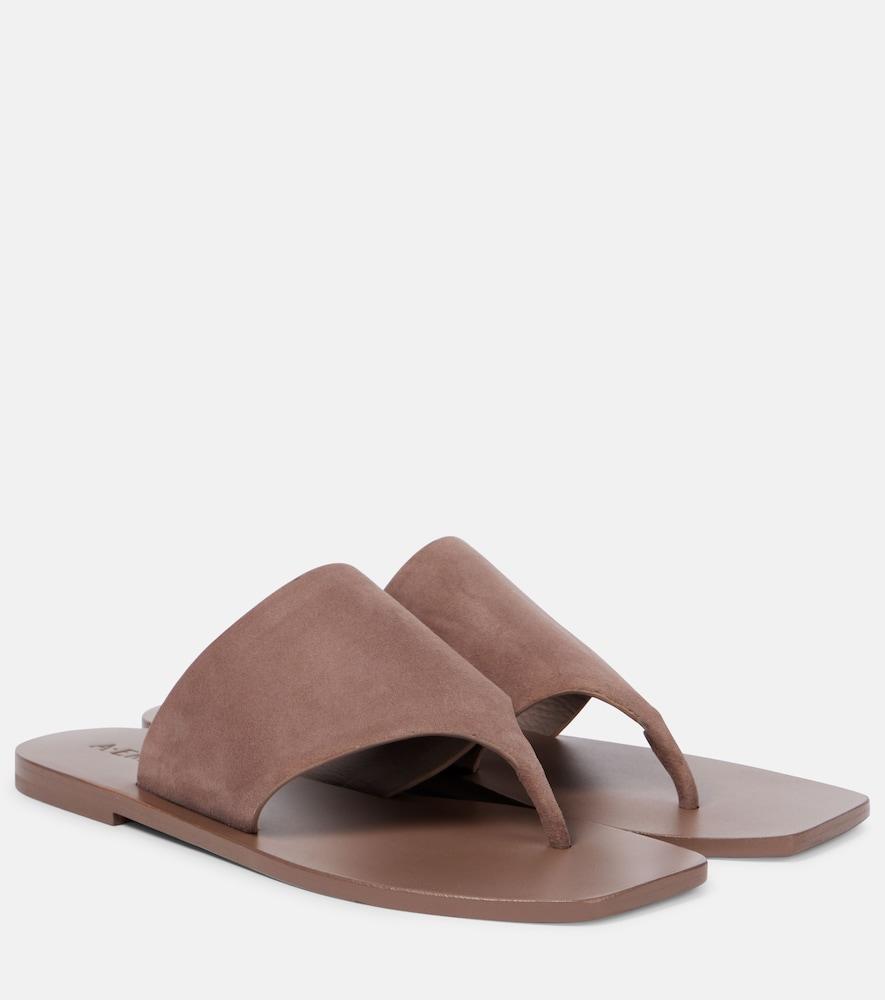 a. emery paton suede slides