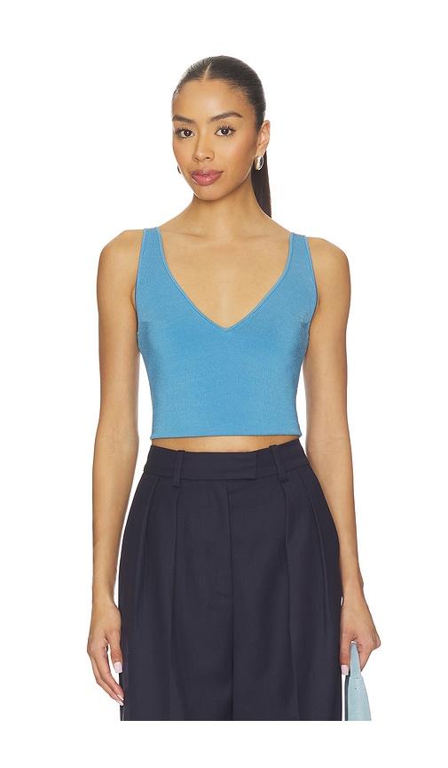 a.l.c. ani top in baby blue. - size l (also in m, s)