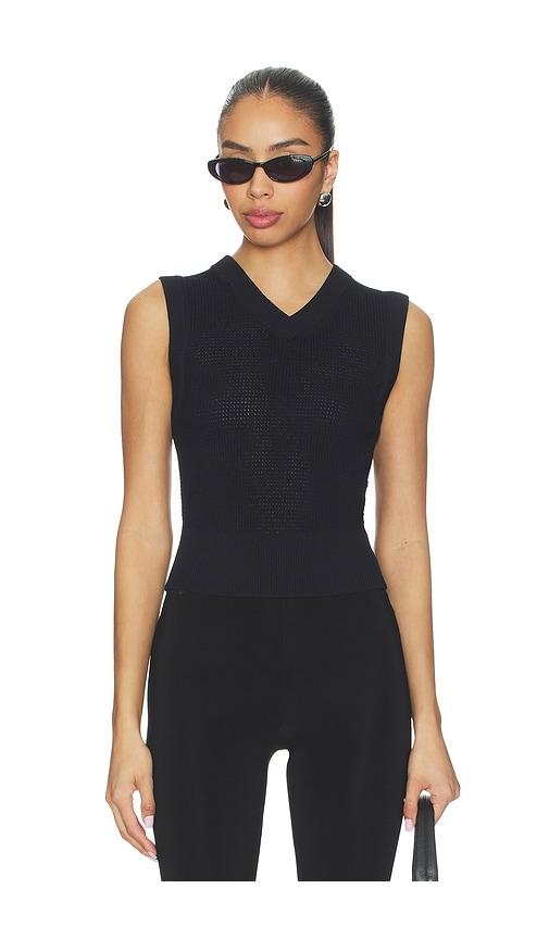 a.l.c. bowie top in navy. - size l (also in s, xs)