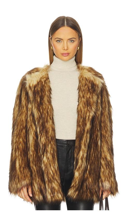 a.l.c. bria coat in brown. - size l (also in m, s, xs)