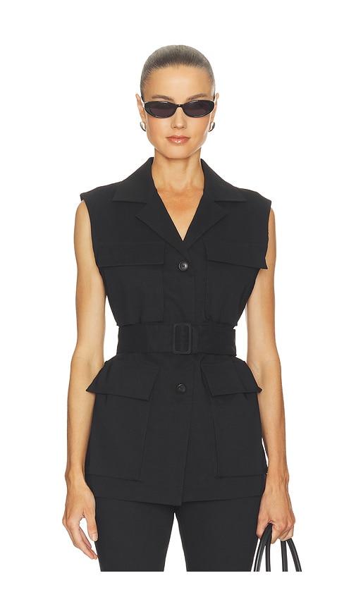 a.l.c. cameron vest in black. - size 2 (also in 4, 6)