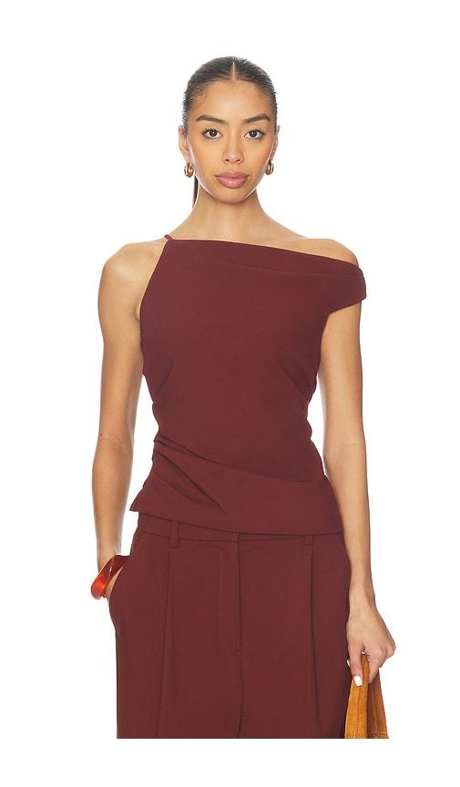 a.l.c. leia top in rust. - size 0 (also in 2)