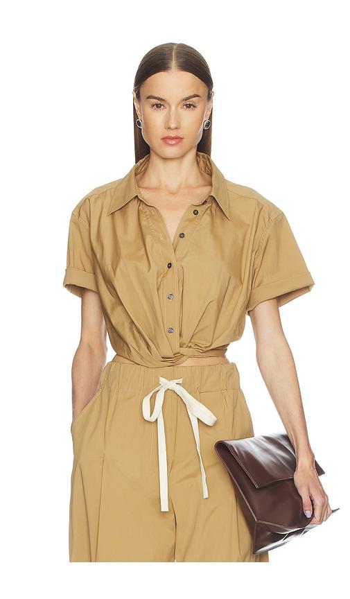 a.l.c. lily top in tan. - size l (also in s)