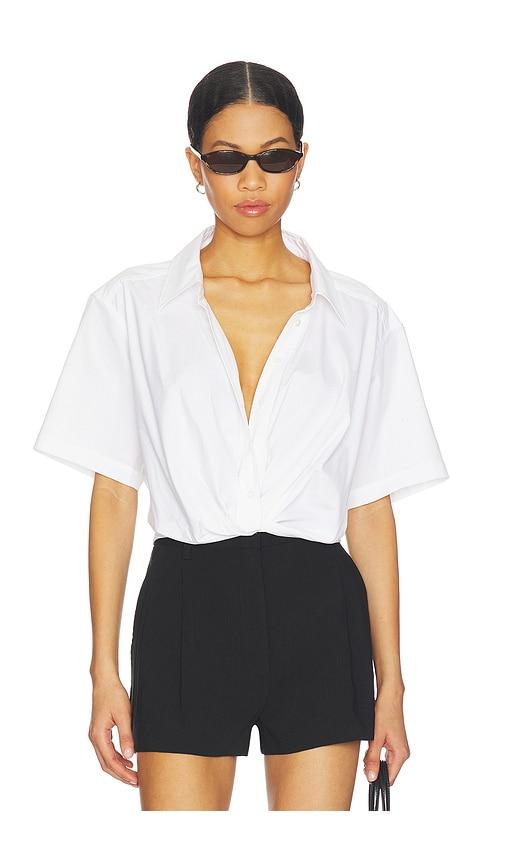 a.l.c. lily top in white. - size l (also in xs)