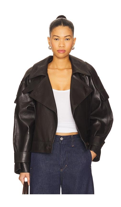 a.l.c. miles jacket in brown. - size l (also in m)