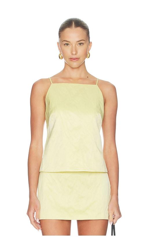 a.l.c. reese top in yellow. - size l (also in xs, s, m)