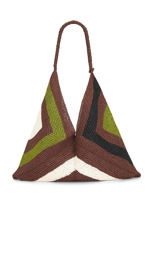 a.l.c. sid bag in brown.