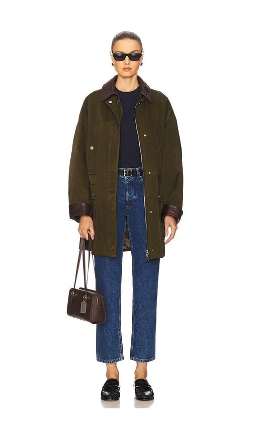 a.l.c. theo jacket in dark green,army. - size l (also in m, xs)