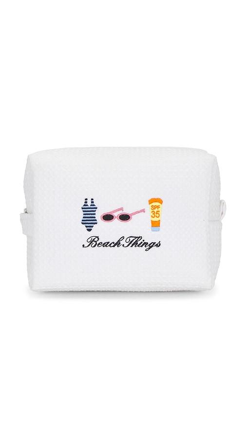 abbode beach things waffle pouch in cloud.