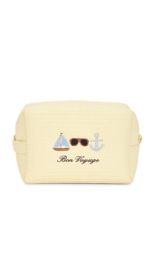 abbode bon voyage waffle pouch in butter.