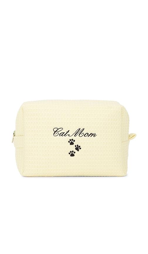 abbode cat mom waffle pouch in butter.