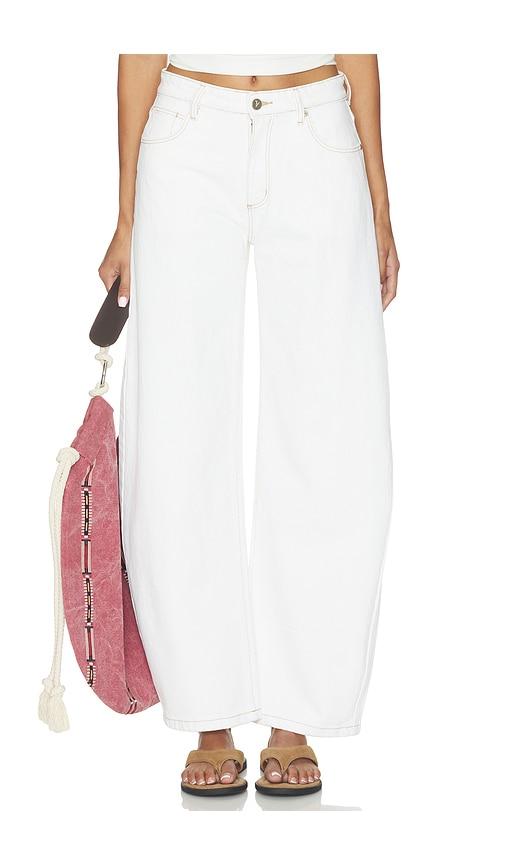 abrand 95 barrel jean in white. - size 25 (also in 27, 33)