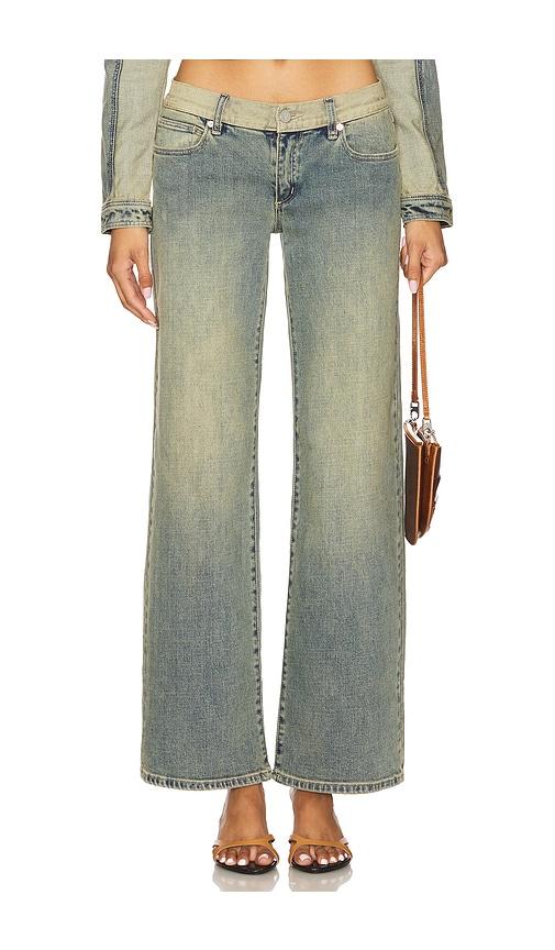 abrand 99 wide leg jeans in blue. - size 32 (also in 33)