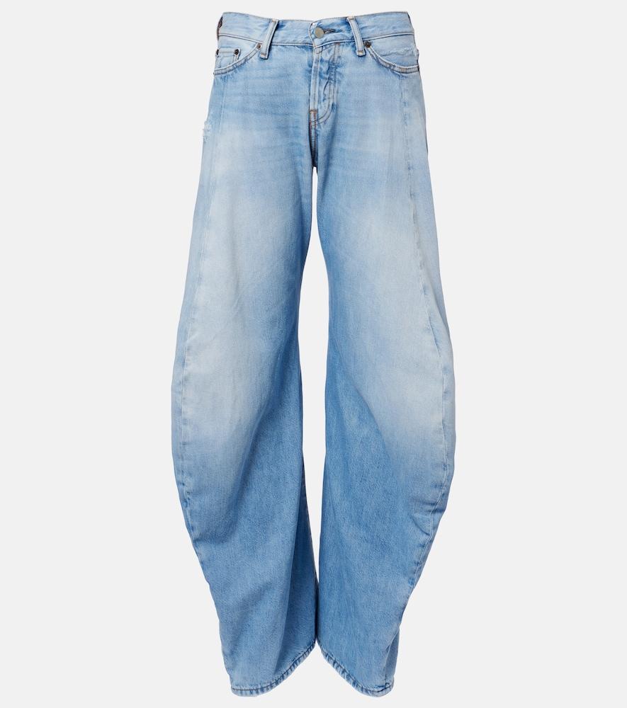 acne studios 2006f distressed wide-leg jeans