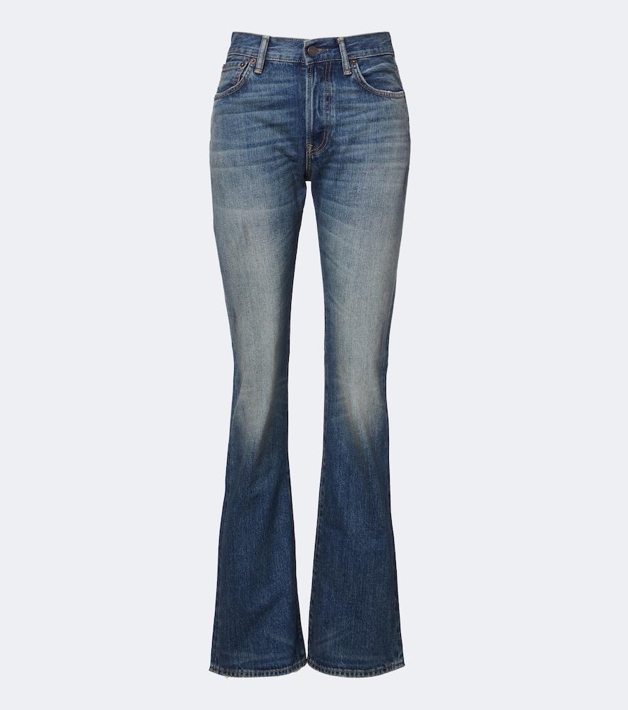 acne studios 2009f faded bootcut jeans