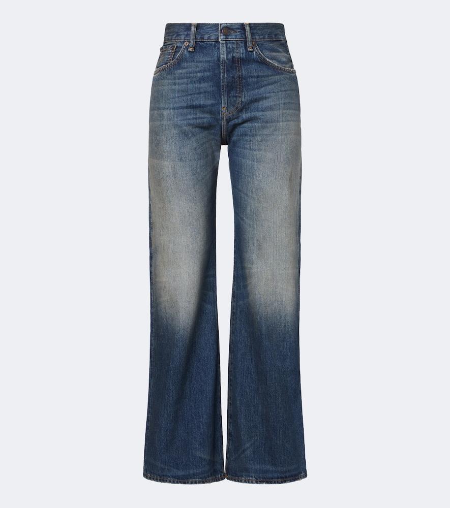 acne studios 2021f wide-leg jeans