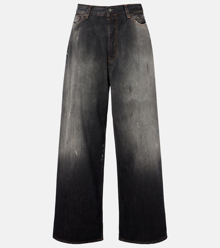 acne studios 2023 distressed wide-leg jeans