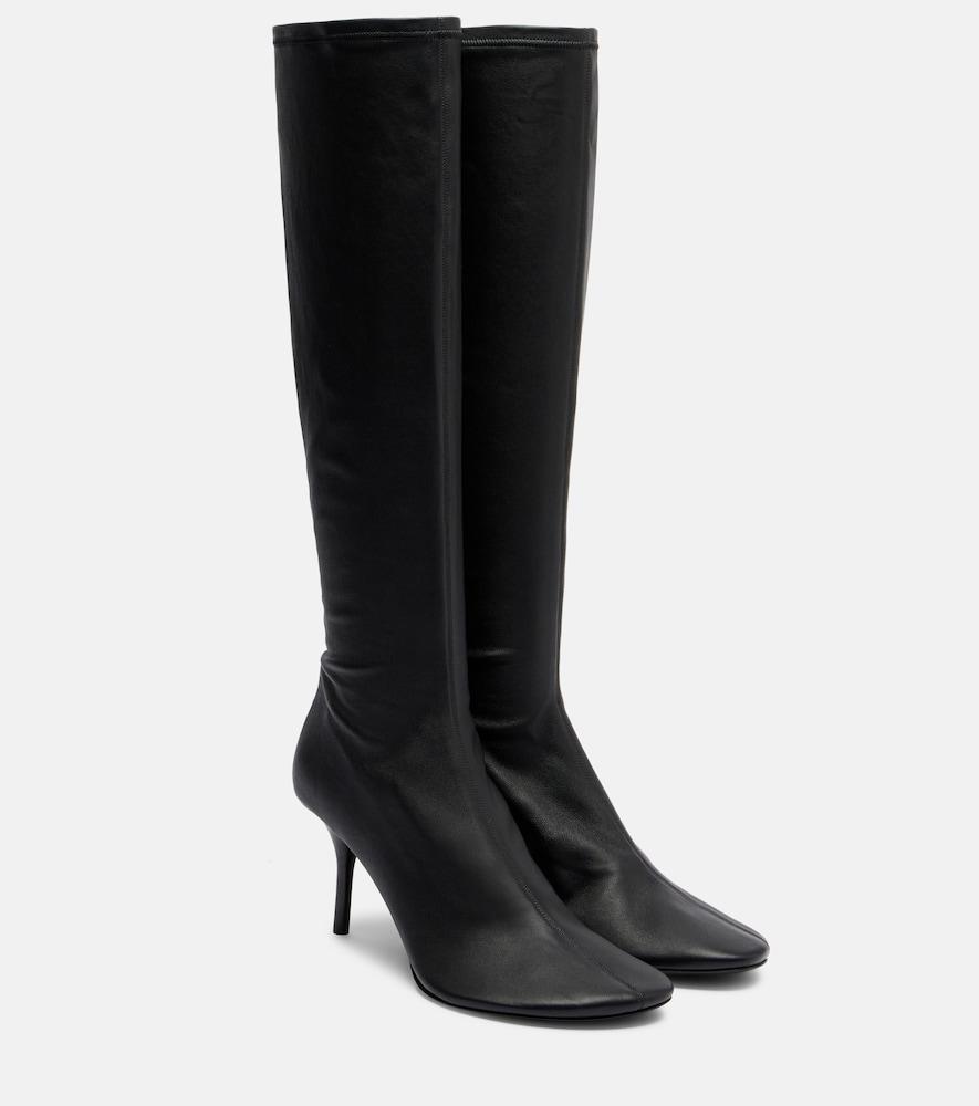 acne studios 75 leather knee-high boots