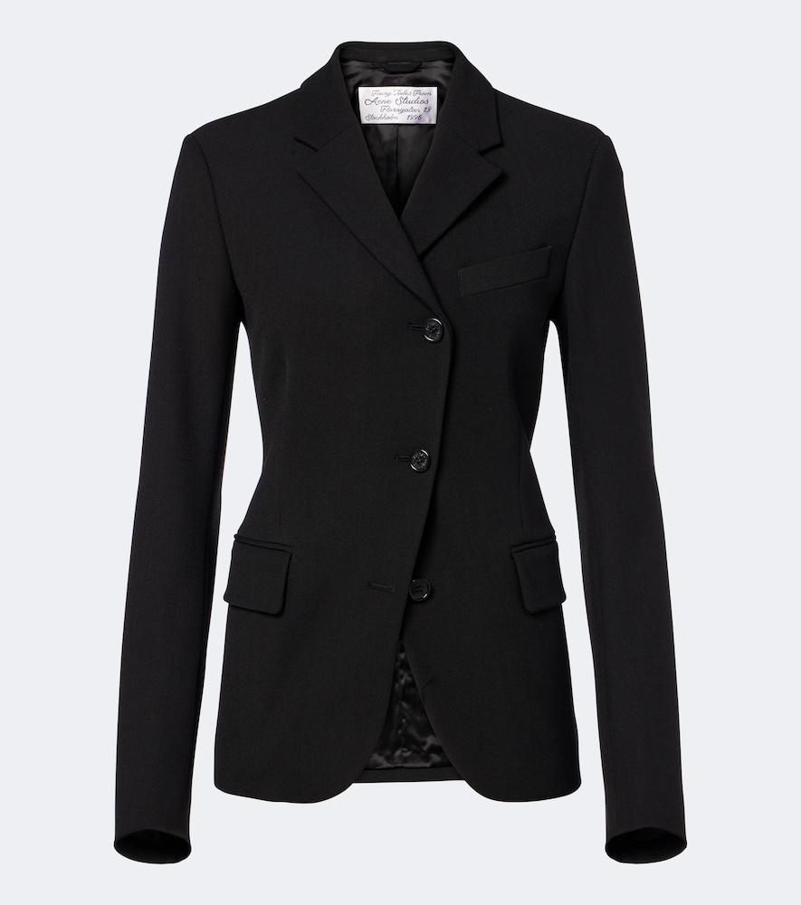acne studios asymmetric twill blazer