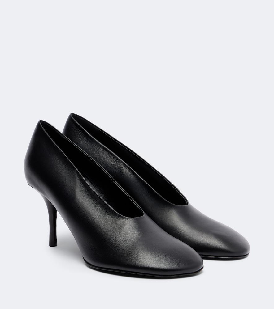 acne studios back leather pumps