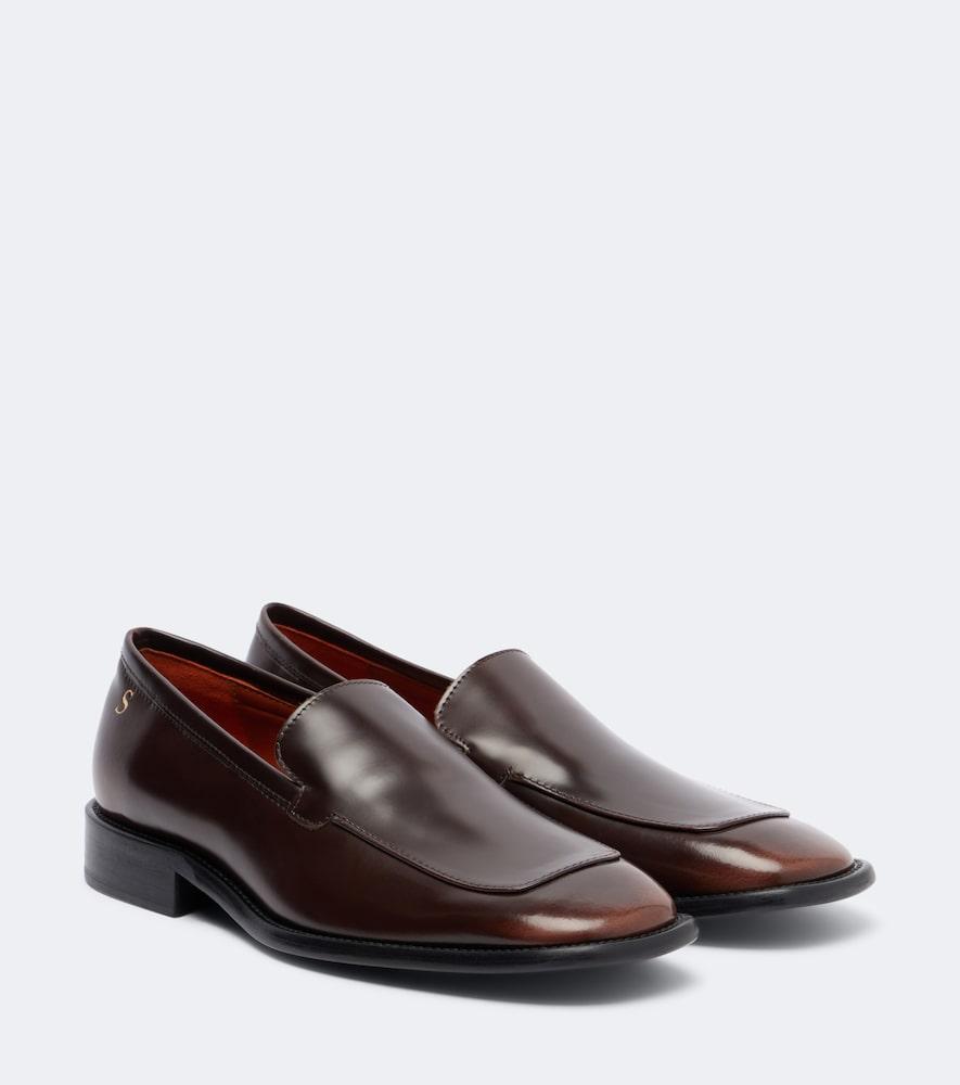 acne studios bassel leather loafers