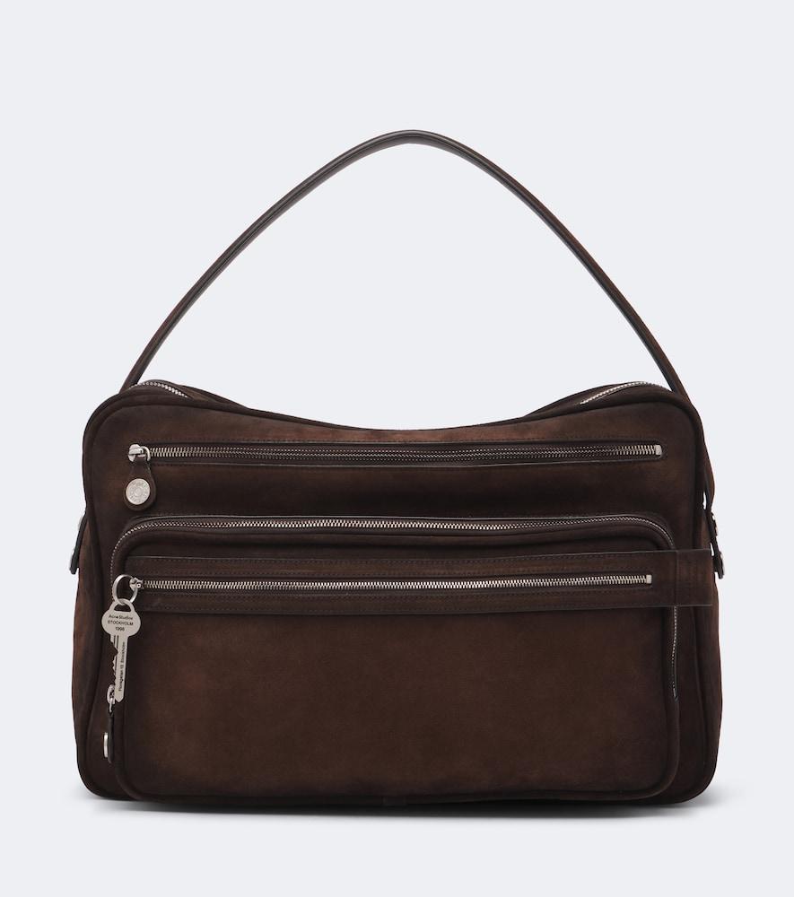 acne studios camero camera suede shoulder bag