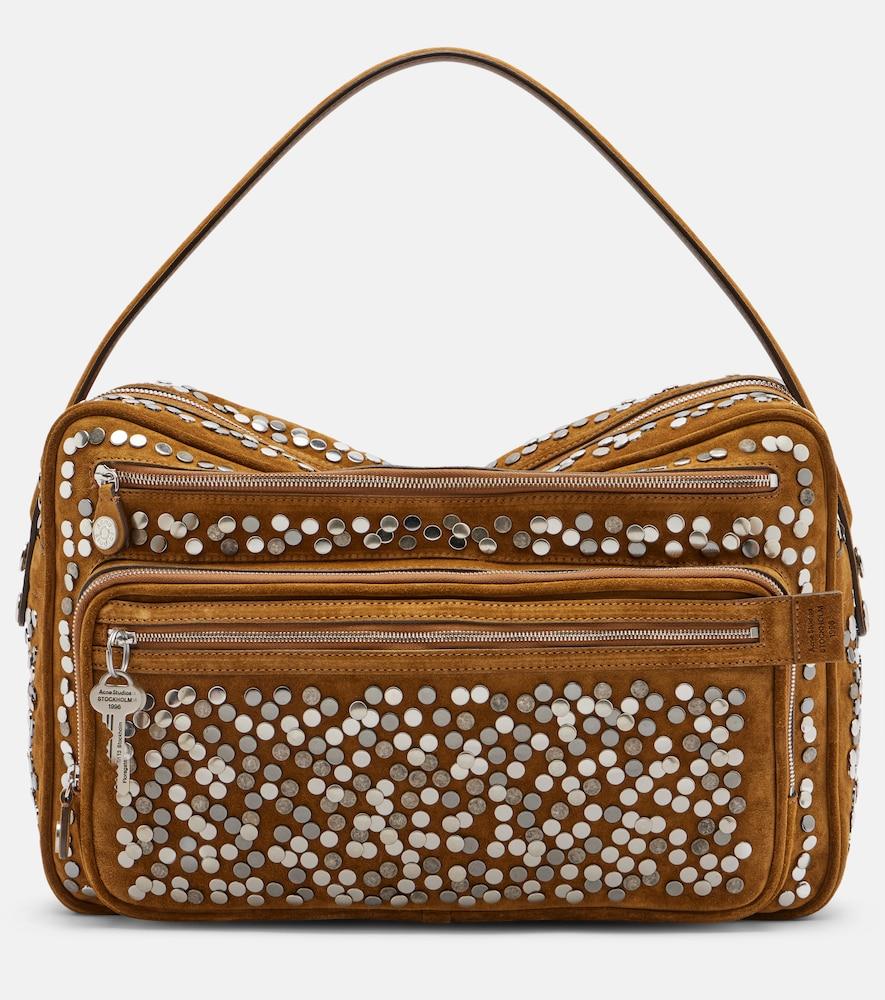 acne studios camero camera suede shoulder bag